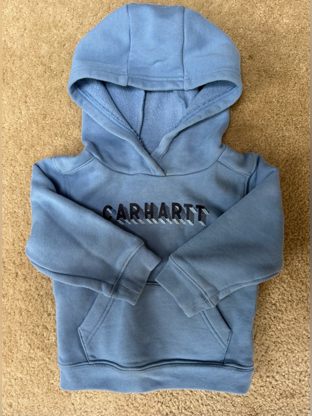 Carhartt Kids Sz 2T Light Blue Hoodie Sweatshirt